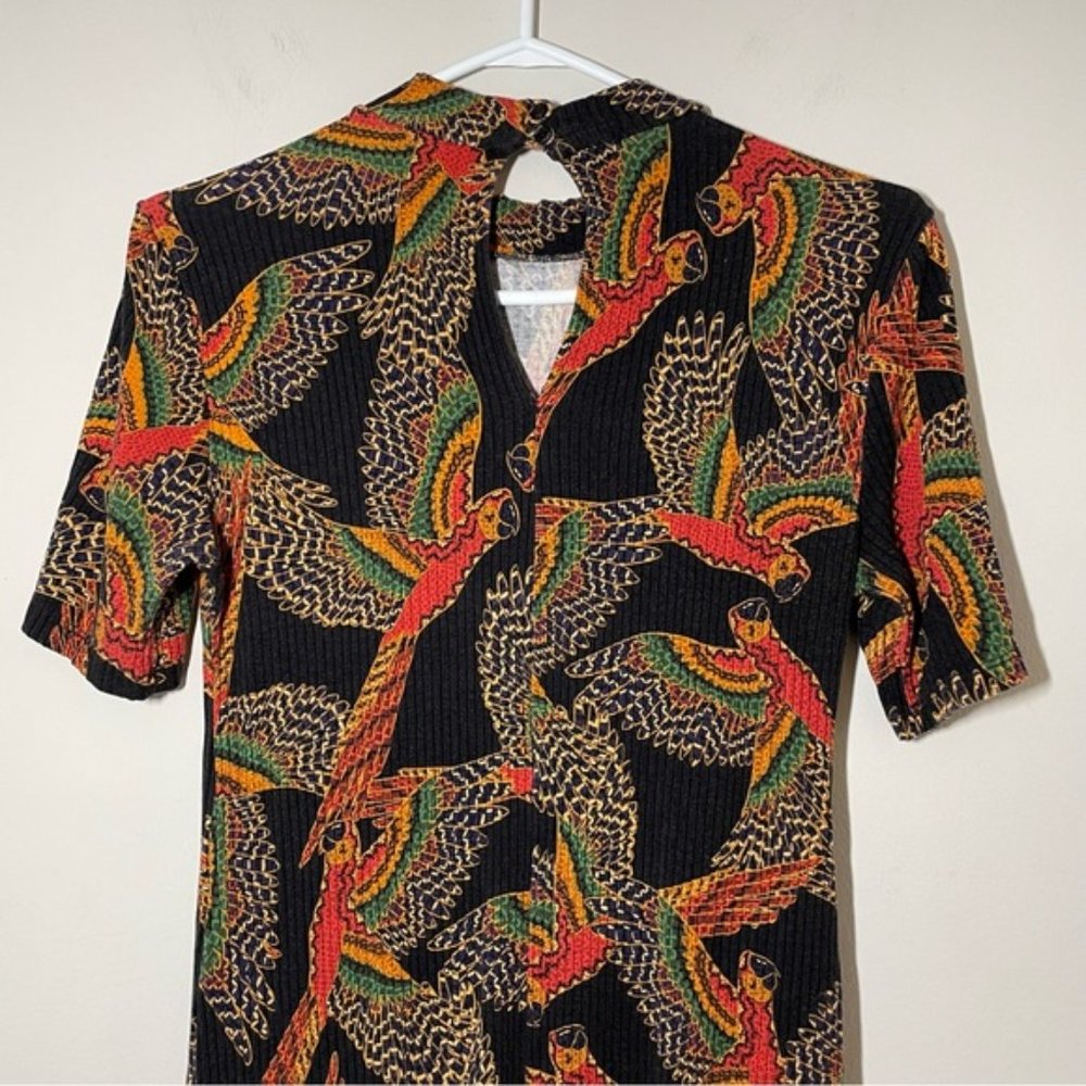 Farm Rio Ancestral Rib Ruffle Mini Dress size L - Picture 7 of 10